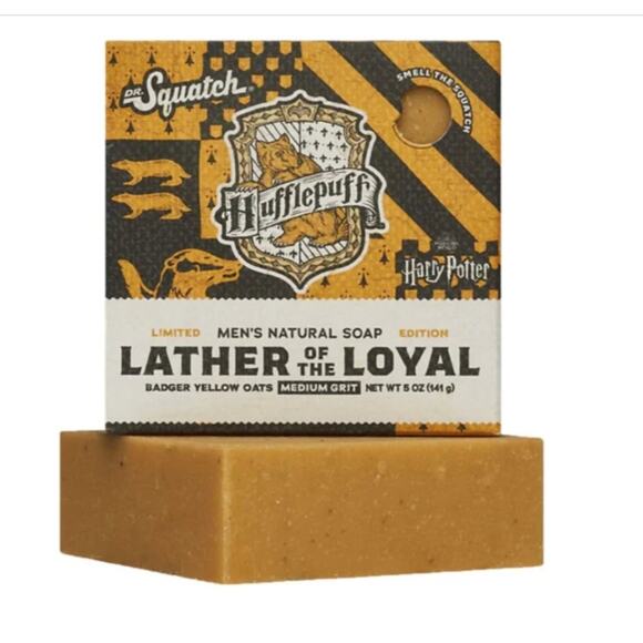 Dr. Squatch Harry Potter Lather of the Loyal Hufflepuff Natural Soap 5oz Bar - Picture 1 of 10